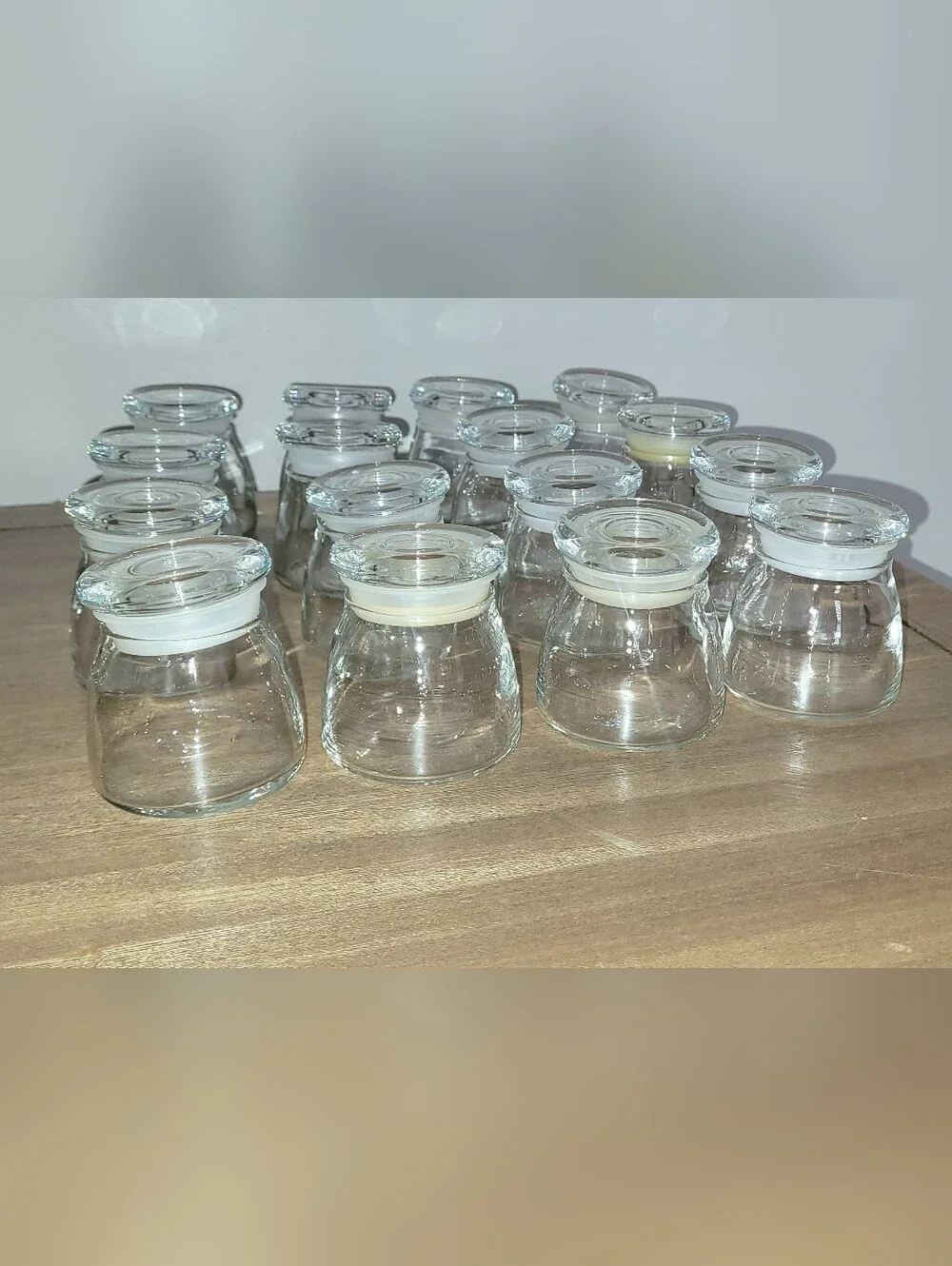 Crate & Barrel Glass Spice Jar Lot, 16pcs, 4.5oz